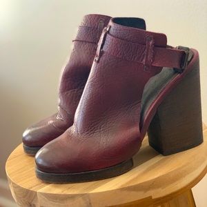 Free People cut out leather high heel